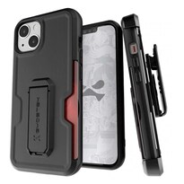 Funda Ghostek Iron Armor para iPhone 13 Mini color Negro con Clip y Mica