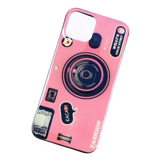Foto 1 | Foto 1 | Funda Triche para iPhone 12 Pro Max Diseño Cámara Vintage color Rosa