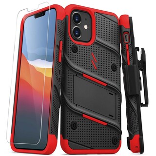 Foto 1 | Foto 1 | Funda Zizo Bolt para iPhone 12 Mini Multicolor con Clip y Mica de Pantalla