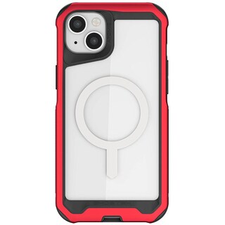 Foto 2 | Foto 2 | Funda Ghostek Atomic Para iPhone 14 Aluminio Transparente/ Rojo