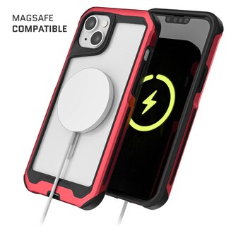 Foto 4 | Foto 4 | Funda Ghostek Atomic Para iPhone 14 Aluminio Transparente/ Rojo