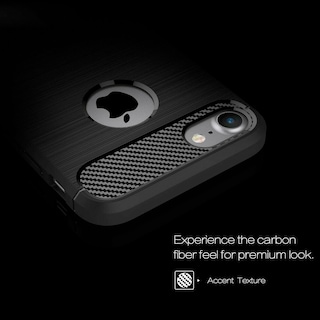 Foto 2 | Foto 2 | Funda Premium Fibra De Carbono Para iPhone 7/8 y SE 2020 Suave Flexible color Negro