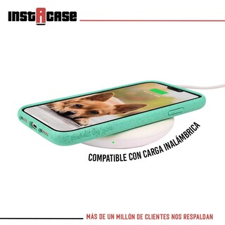 Foto 3 | Foto 3 | Funda InstaCase para iPhone 12 color Azul Menta