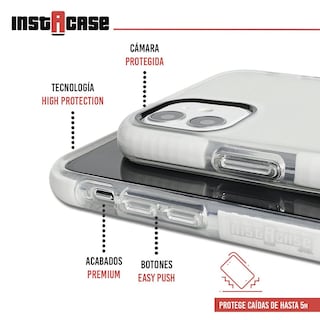 Foto 2 | Foto 2 | Funda Instacase Para IPhone 11 a Prueba de Golpes Blanco