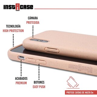 Foto 2 | Foto 2 | Funda InstaCase color Rosa para iPhone X