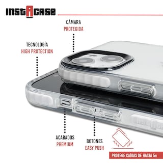 Foto 2 | Foto 2 | Funda InstaCase color Blanco para iPhone 14 Plus a Prueba de Golpes