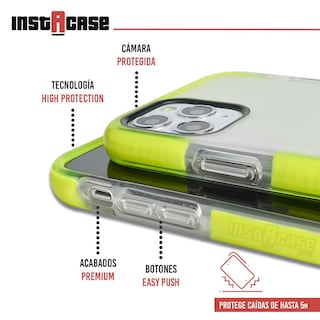 Foto 2 | Foto 2 | Funda InstaCase color Amarillo para iPhone 11 Pro Max a Prueba de Golpes