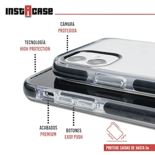 Foto 2 | Foto 2 | Funda Instacase Para Iphone 12 Mini A Prueba De Golpes Negro