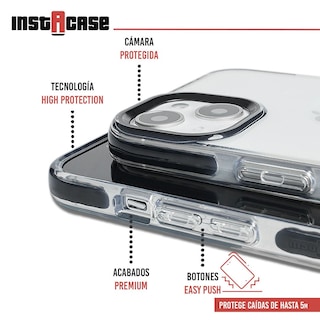 Foto 2 | Foto 2 | Funda Instacase Para Iphone 13 Mini A Prueba De Golpes Negro