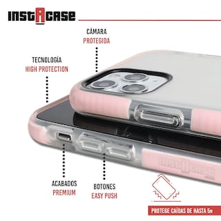 Foto 2 | Foto 2 | Funda InstaCase para iPhone 11 Pro color Rosa a Prueba de Golpes