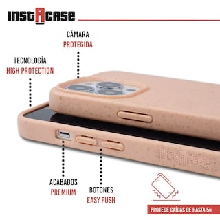 Foto 2 | Foto 2 | Funda InstaCase Biodegradable para iPhone 13 Pro Max color Rosa