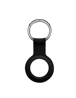 Foto 1 | Foto 1 | Funda Devia Liso color Negro para Airtag Case Protector Llavero Silicon