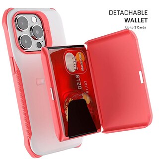 Foto 3 | Foto 3 | Funda para iPhone 14 Pro Ghostek GHOCAS3223 color Rosa con Porta Tarjetas