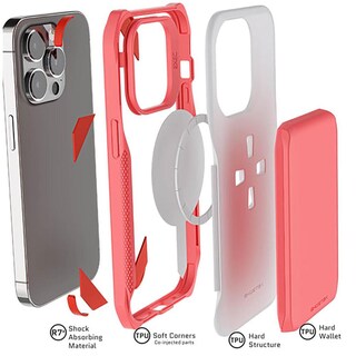 Foto 4 | Foto 4 | Funda para iPhone 14 Pro Ghostek GHOCAS3223 color Rosa con Porta Tarjetas