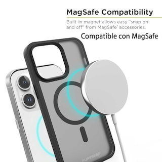 Foto 5 | Foto 5 | Funda PureGear Slimshell Pro Magsafe Printed color Negro Translucido para iPhone 14 Pro Max