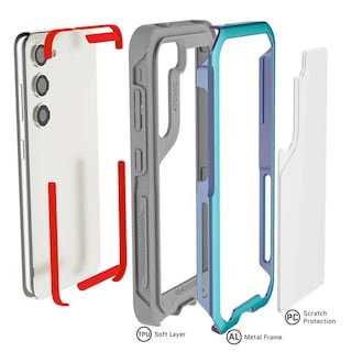 Foto 4 | Foto 4 | Funda Ghostek Atomic Printed para Samsung S23 Plus Prismatic Aluminio Transp