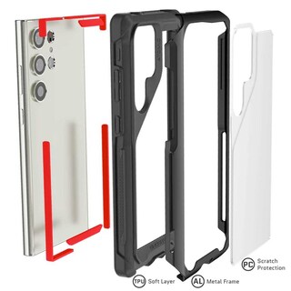 Foto 4 | Foto 4 | Funda Ghostek Atomic Printed color Negro para Samsung S23 Ultra Aluminio Transp