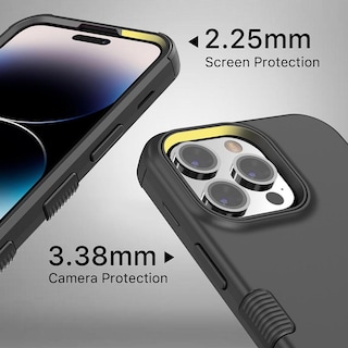 Foto 8 | Foto 8 | Funda Mybat Tuff para Iphone 14 Pro Max color Negro