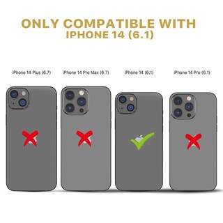 Foto 7 | Foto 7 | Funda Mybat Cartera Para Iphone 14 - Negra Executive Wallet