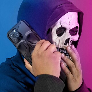 Foto 7 | Foto 7 | Funda Mybat Skullcap para iPhone 14 Pro Negra