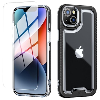 Foto 1 | Foto 1 | Funda Mybat Lux para IPhone 14 Plus Negra con Mica de Cristal