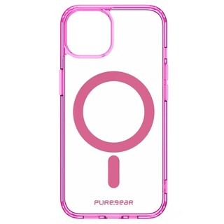 Foto 2 | Foto 2 | Funda Puregear Slimshell Magsafe para iPhone 14 Plus Rosa Transparente