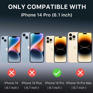 Foto 3 | Foto 3 | Funda Mybat Stealth para iPhone 14 Pro Negra