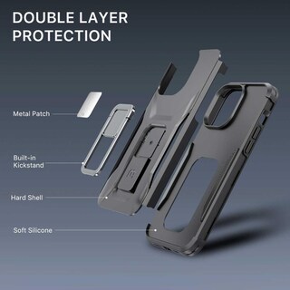 Foto 4 | Foto 4 | Funda Mybat Stealth para iPhone 14 Pro Negra