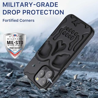 Foto 5 | Foto 5 | Funda Mybat Skullcap para IPhone 14 Pro Max color Negra