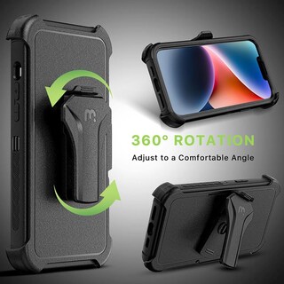 Foto 7 | Foto 7 | Funda Mybat Maverick Clip para iPhone 14 color Negro con Mica