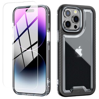 Foto 1 | Foto 1 | Funda Mybat Lux para iPhone Pro color Negro con Mica de Cristal