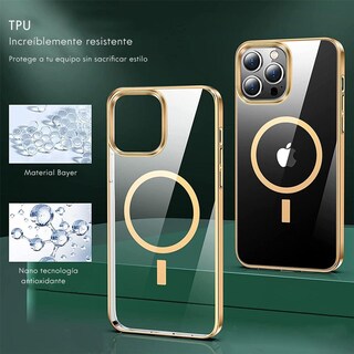 Foto 7 | Foto 7 | Funda Magnética Life Connekt Dorada para iPhone 11/12/13