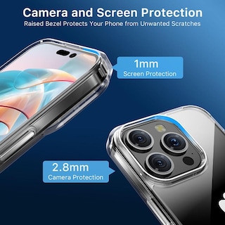 Foto 6 | Foto 6 | Funda Mybat Gummy para iPhone 15 Pro Transparente