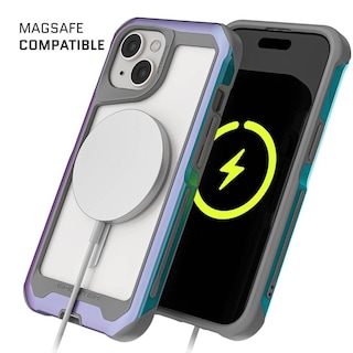 Foto 4 | Foto 4 | Funda Ghostek Atomic para IPhone 15 Plus Aluminio Prismatic Transp Magsafe