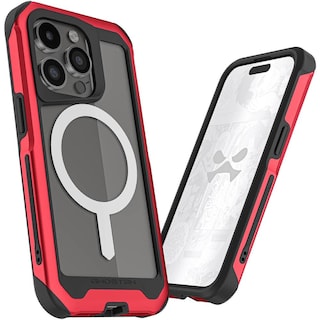 Foto 1 | Foto 1 | Funda Ghostek Atomic para iPhone 15 Pro Max Aluminio Roja Magsafe