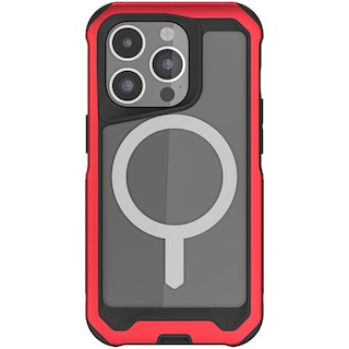 Foto 2 | Foto 2 | Funda Ghostek Atomic para iPhone 15 Pro Max Aluminio Roja Magsafe