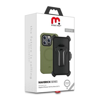 Foto 2 | Foto 2 | Funda Mybat con Magsafe color Verde para iPhone 15 Pro Max