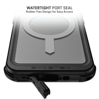 Foto 6 | Foto 6 | Funda Ghostek Nautical Clip para IPhone 15 Pro Transparente Magsafe Contra Agua