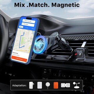 Foto 7 | Foto 7 | Funda Mybat con Magsafe color Azul para iPhone 15 Pro Max