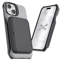 Funda Ghostek Exec para IPhone 15 Gris con Porta Tarjetas