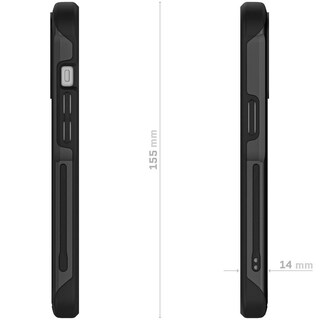 Foto 5 | Foto 5 | Funda Ghostek Atomic para IPhone 15 Aluminio Negra Transp Magsafe