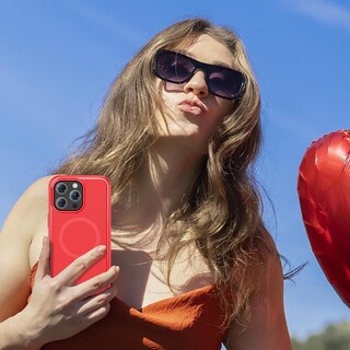 Foto 7 | Foto 7 | Funda Mybat Fuse con Magsafe para Iphone 15 Pro Max Roja