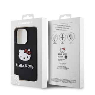 Foto 5 | Foto 5 | Case Hello Kitty Logo 3d Kitty Face Negro Iphone 15 Pro