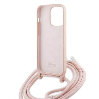 Foto 4 | Foto 4 | Case Lacoste Cross Body Silicon Logo Classic Rosa Para Iphone 15 Promax