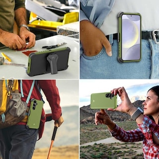 Foto 6 | Foto 6 | Funda Mybat Maverick Clip Verde para Samsung S24