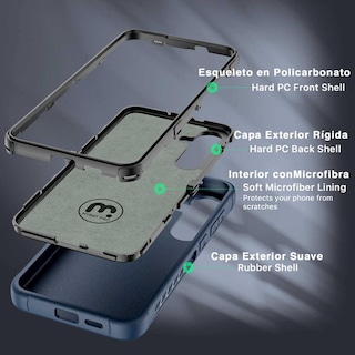 Foto 3 | Foto 3 | Funda Mybat Maverick Clip Azul para Samsung S24 Plus