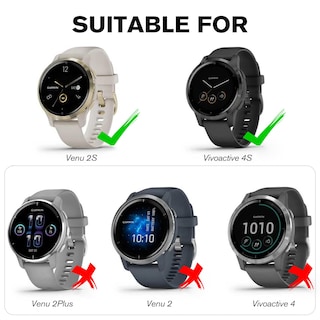 Foto 2 | Foto 2 | Funda Protectora de Pantalla Compatible con Fintie para Garmin Venu 2s/vivoactive 4s - Venta Internacional