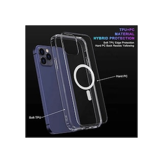 Foto 2 | Foto 2 | Funda De Teléfono Magsafe Premium Transparente Para Iphone 12 Pro Max - Venta Internacional.