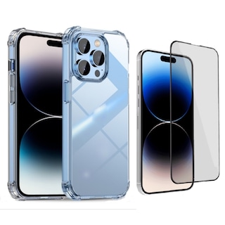 Foto 1 | Foto 1 | Funda De Teléfono + Vidrio Templado Para Iphone 14 Pro Antichoque - Venta Internacional.