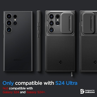 Foto 2 | Foto 2 | Funda Spigen Optik Armor Negro para Galaxy S24 Ultra - Venta Internacional